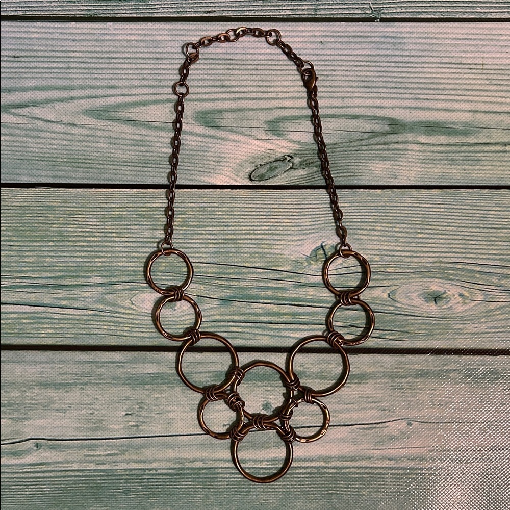 Premier Designs Gold Circle Necklace